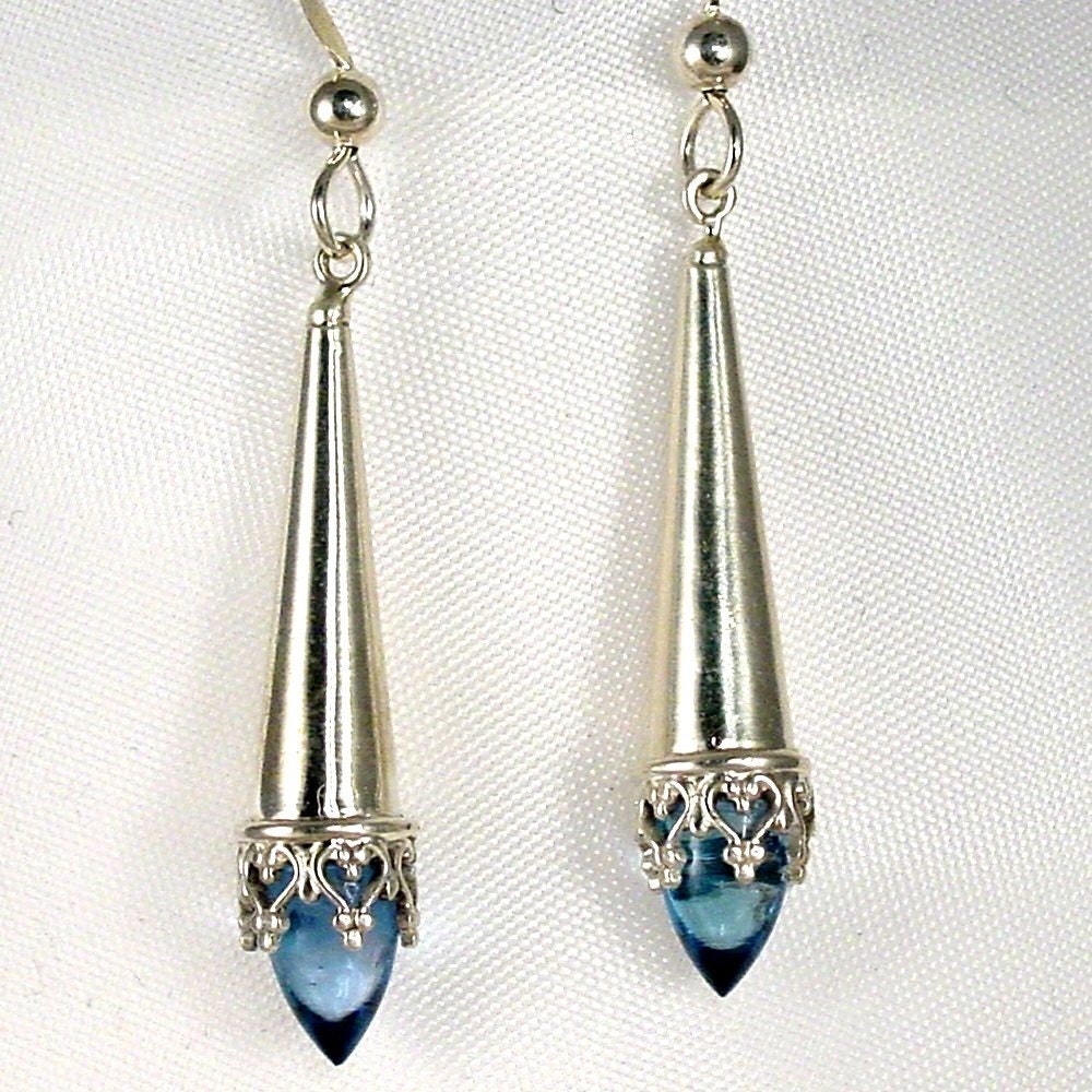 Blue Topaz Earrings
