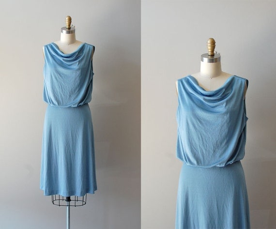 1970s jersey dress / grecian dress / Neapolis dress