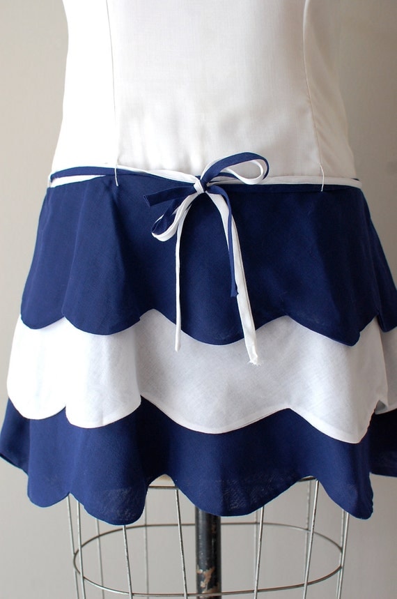 1960s dress / 60s mini dress / Nautical Mile