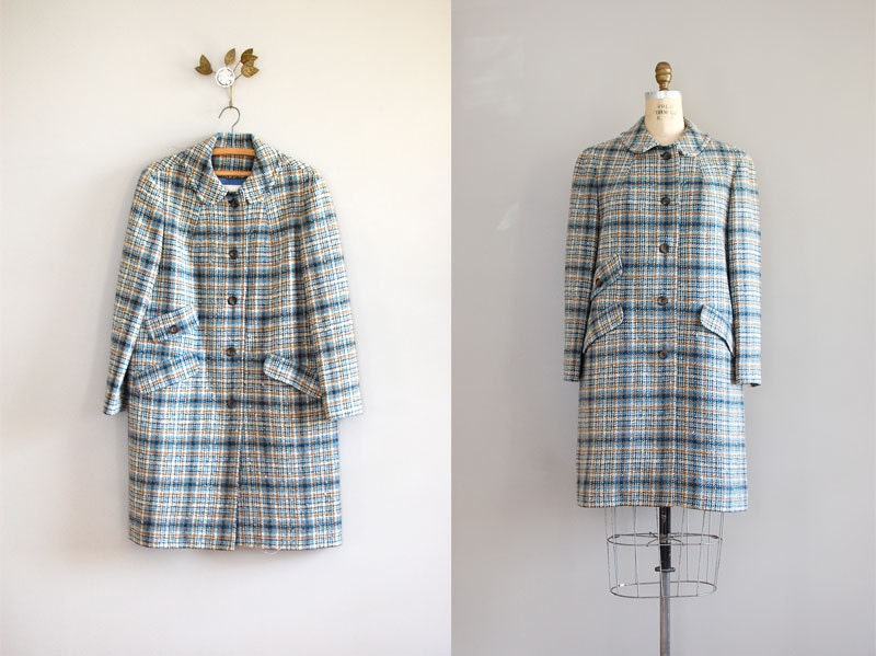 pendleton coat / plaid wool coat / Pendleton Plaid
