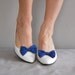 vintage BLUEBELL blue bow heels