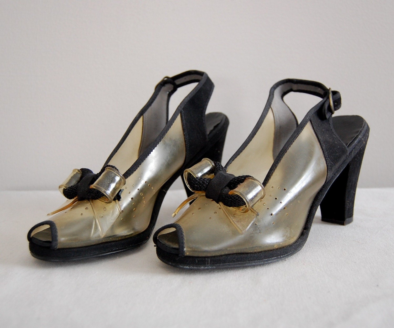 vintage 1940s AFFECTIONATELY YOURS peeptoe heels