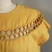 vintage 1940s SAFFRON linen dress