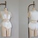 vintage 1970s Boudoir Lace romper
