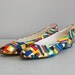 vintage 1980s Colorblock Skimmer wedges