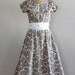 vintage 1950s dress / The Lunar Phases