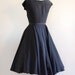 1950s dress / full skirt dress / Nocturnalis Dress
