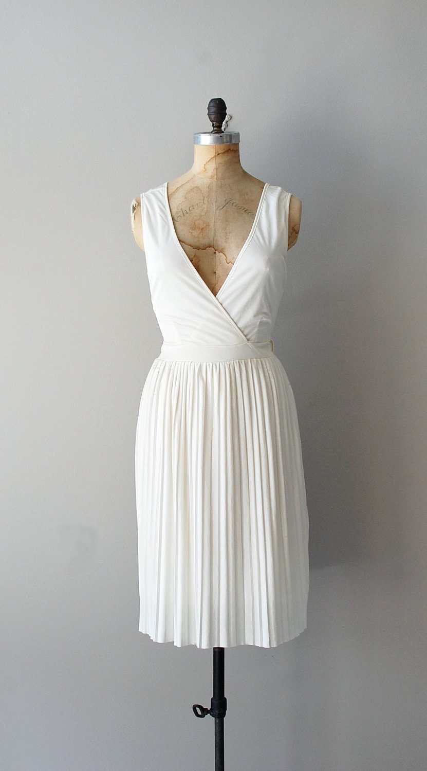 1970s jersey dress / grecian dress / goddess dress