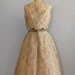 1950s dress / lace dress 50s / Cafe Au Lait