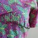 1930s dress / silk 30s dress / Pointillism Butterfly dress