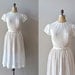 1930s dress / swiss dot 30s dress / Osmanthus dress