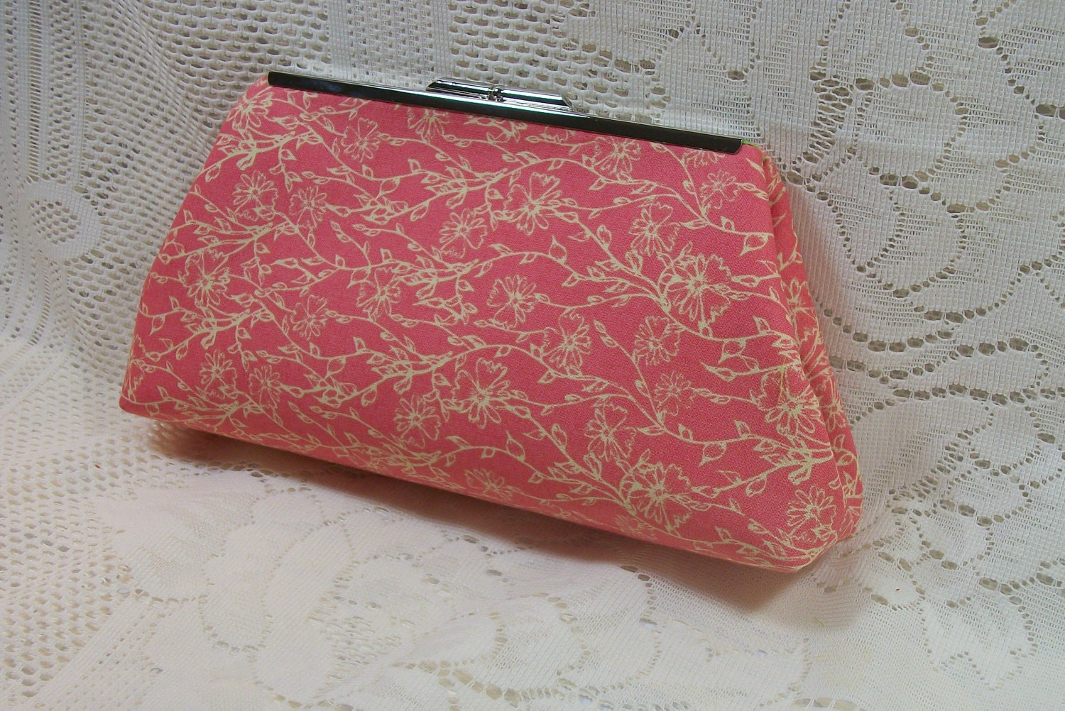 Coral Vines Clutch Bag