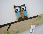 Hoot the Owl Peg Rack - eco friendly by Maple Shade KIds