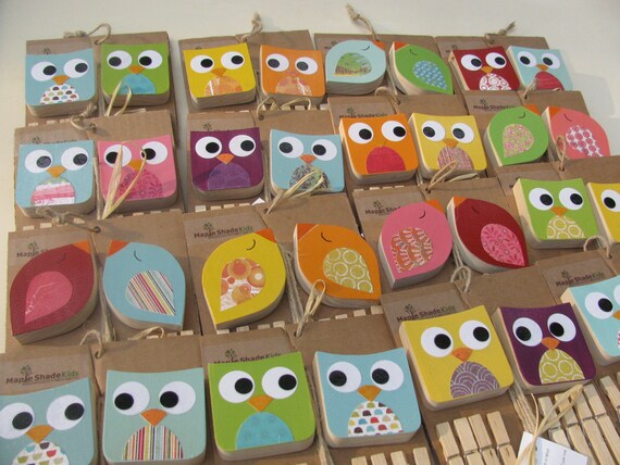 Bird Art Display Clips - Your Color Choice - eco-friendly by Maple Shade Kids