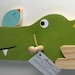 Alligator and Little Bird Peg Rack - eco-friendly by Maple Shade Kids