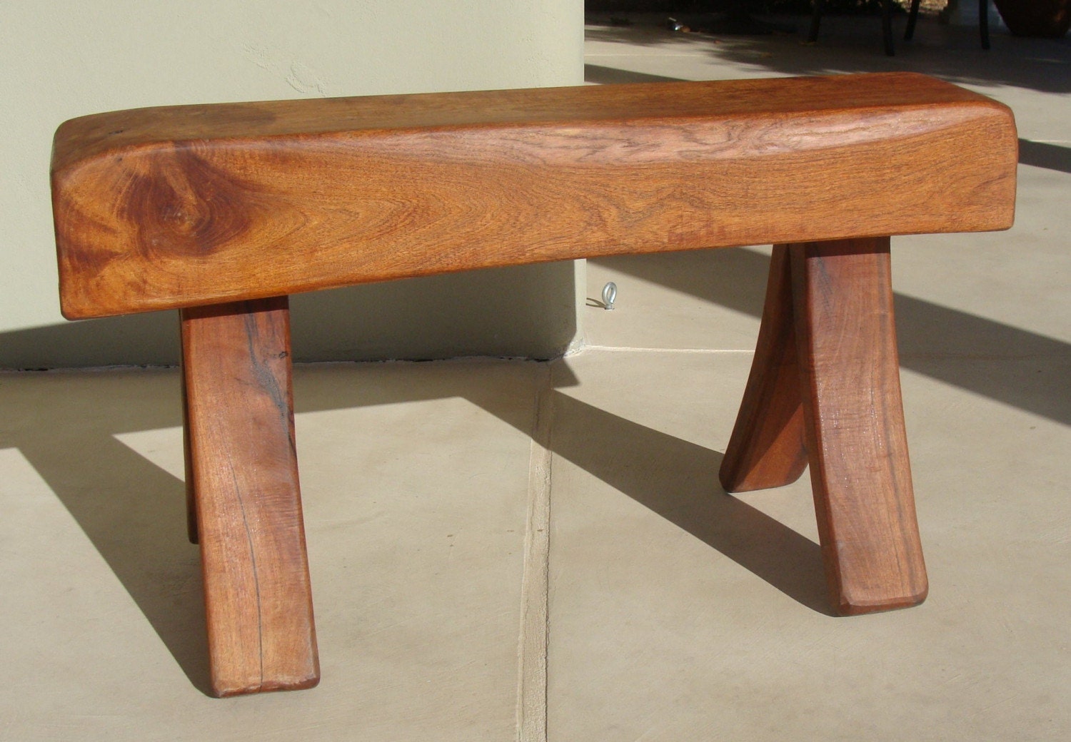 Mesquite Bench with Bent Legs