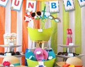 Poolside / Swim PRINTABLE Party Collection - You Customize EDITABLE TEXT Instant Download Il_170x135
