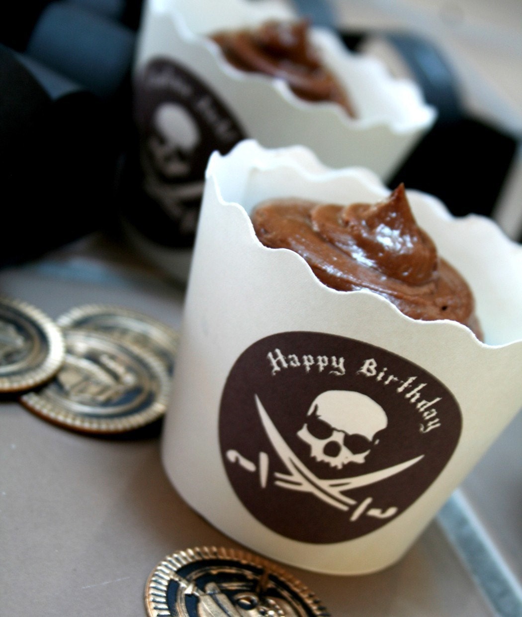 Pirate Birthday Party - Invitation, Pennant Banner, Crown and More - Printable Download PDF