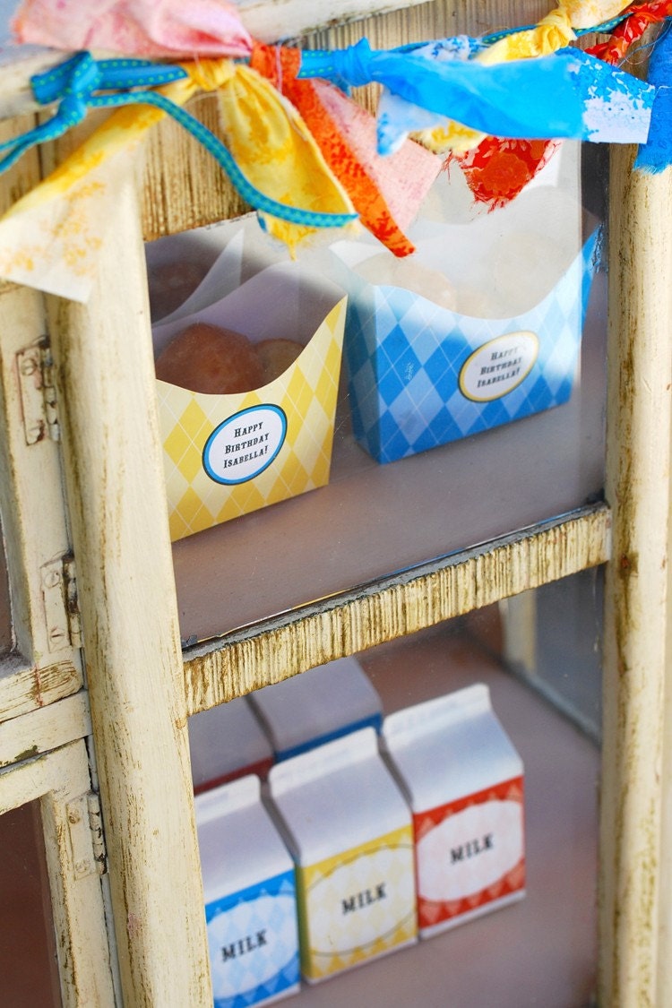 Sweet Argyle PRINTABLE Party Collection - YOU CUSTOMIZE
