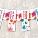 PRINT & SHIP Art Party Birthday Pennant Banner