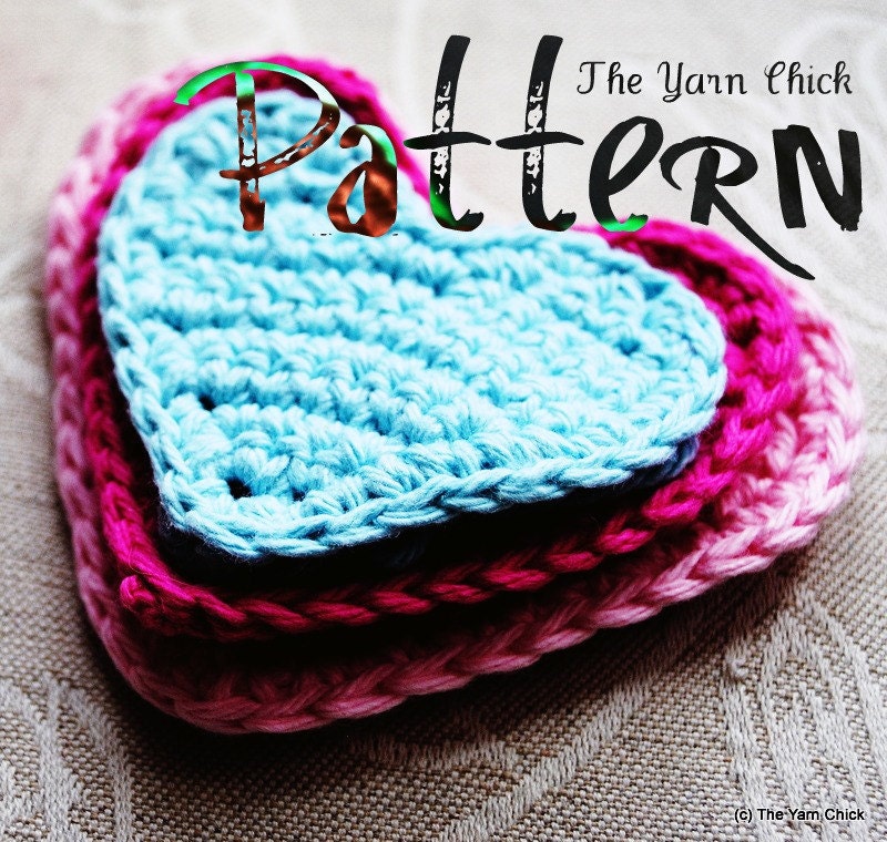 PDF Crochet Pattern - Heart Applique