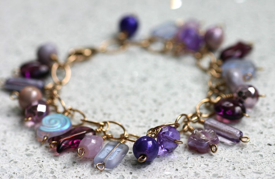 Purple Joybeads Bracelet