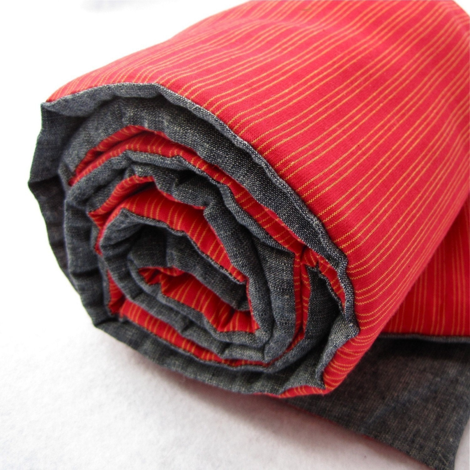 organic nap mat in red stripes / modern eco friendly kids essential (LAST 3) Made to Order