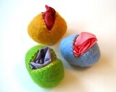 Giant Wool Egg and Playsilk Toy Waldorf SET of 2 - For Eco friendly Toddler Girls Boys Kids (Ready to Ship)