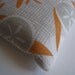 Balsam Sachets - Linen Aromatherapy Forest Pillows SET OF 2 in Orange and Gray Geometric Linen, Home Decor, Spa Bathroom (Ready to Ship)