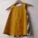 The Ava Dress - Organic Girls Dress in Modern Chevron - Mustard Gold and Peacock Blue Teal Green - Eco Friendly Spring Indie Fashion