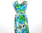 Vintage Dress 60s Tropical Mod