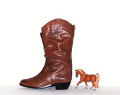 Vintage Boots Western Brown