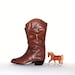 Vintage Boots Western Brown