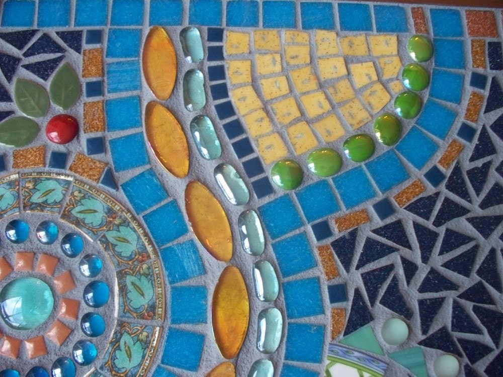 Turquoise River Mosaic Wall Hanging 30% OFF with Coupon Code