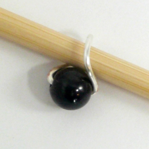 Garnet  Mobius Ring Stitch Markers