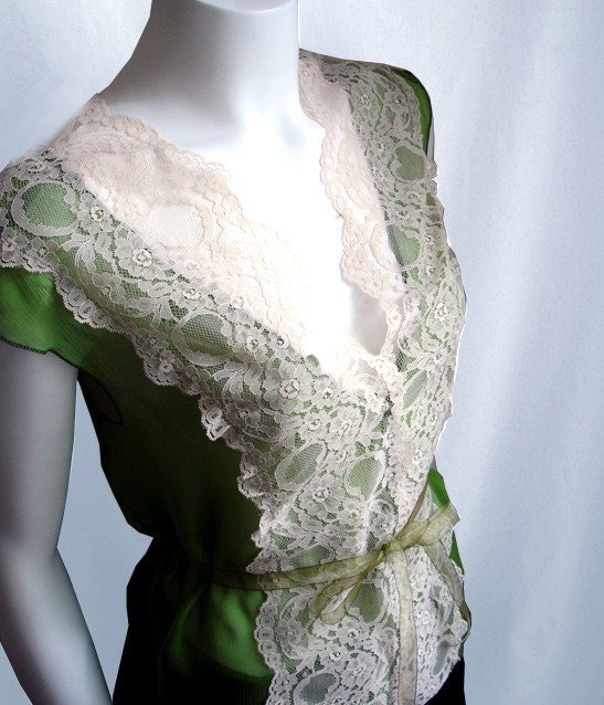Vintage Lace Silk Top