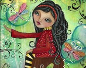 THAT SPECIAL PLACE Original 8 x 10 Mixed Media on Canvas