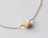 Flower Girl Bracelet in 14kt Gold Filled - Mother of Pearl MOP Carved Flower in Gold - Dainty Petite - Flower Girl Gift