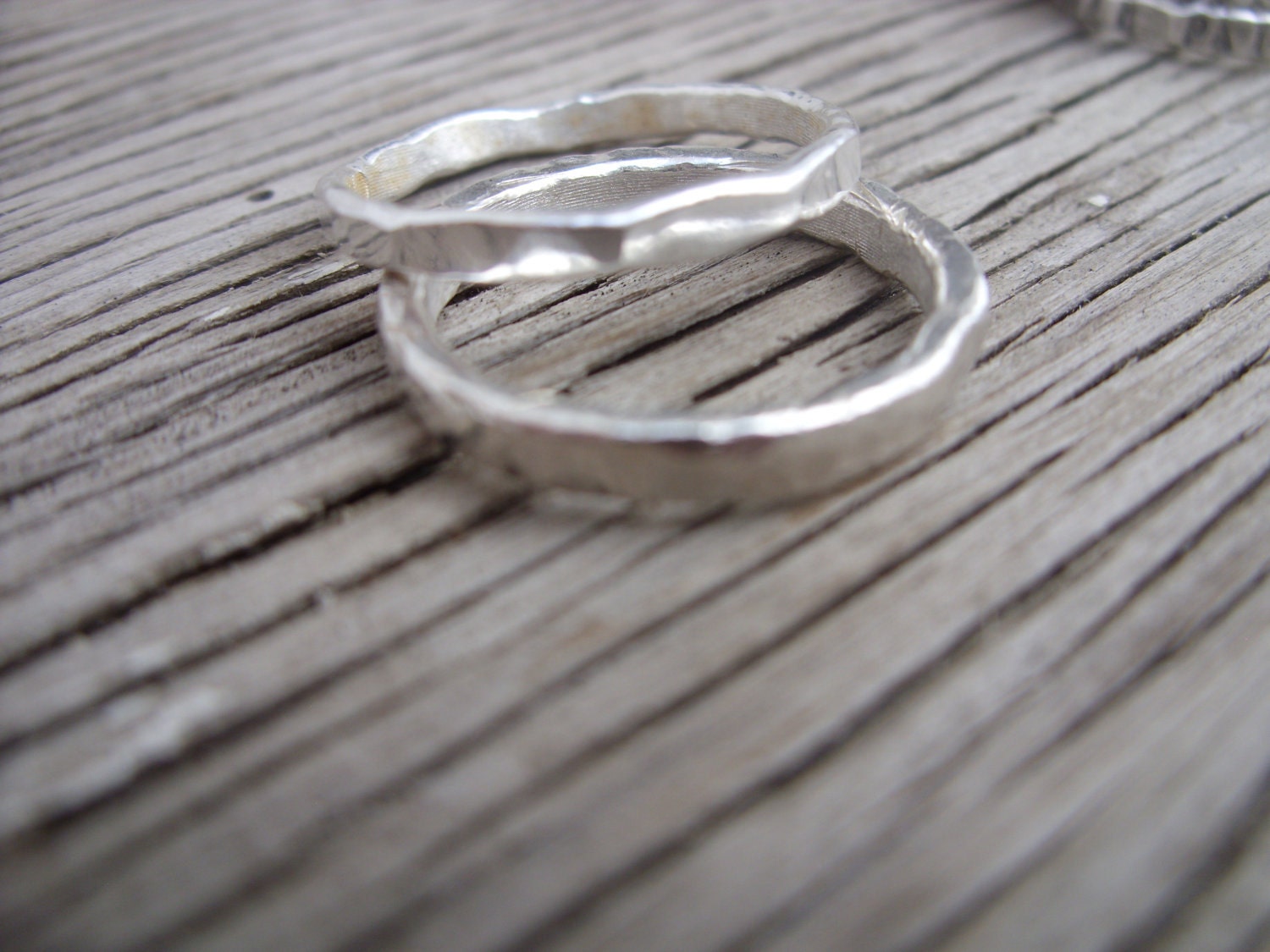 Made to order- ONE 3mm fine silver stacker ring- hand stamped with your choice of phrase-words