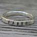 Fine silver hand stamped stacking ring FAITH - ready to ship- ONE ring handmade stacker ring