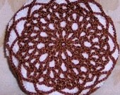 EXTRA Large Teddy Bear Brown Crochet Lace Bun Holder Cover