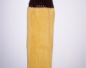Fall Harvest or Thanksgiving Crochet Top Full Fingertip Embroidered Towel
