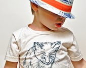 Organic Kitty Toddler Tee-Natural