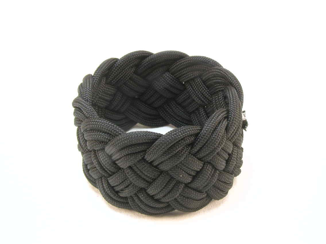 black paracord turks head knot sailor rope bracelet  small 1891