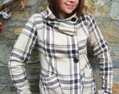 SALE plaid flannel lawrence jacket- Ready to Ship