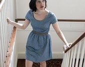 For Kim- 1950's Vintage Inspired Dress- Fitted short sleeve knee length dress