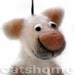 NEEDLE FELTED FUNNY CAT SCULPTURE - big size hanging cat sculpture by catshome