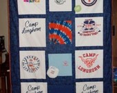 Create a Camp Quilt for your Child out of  Tshirts