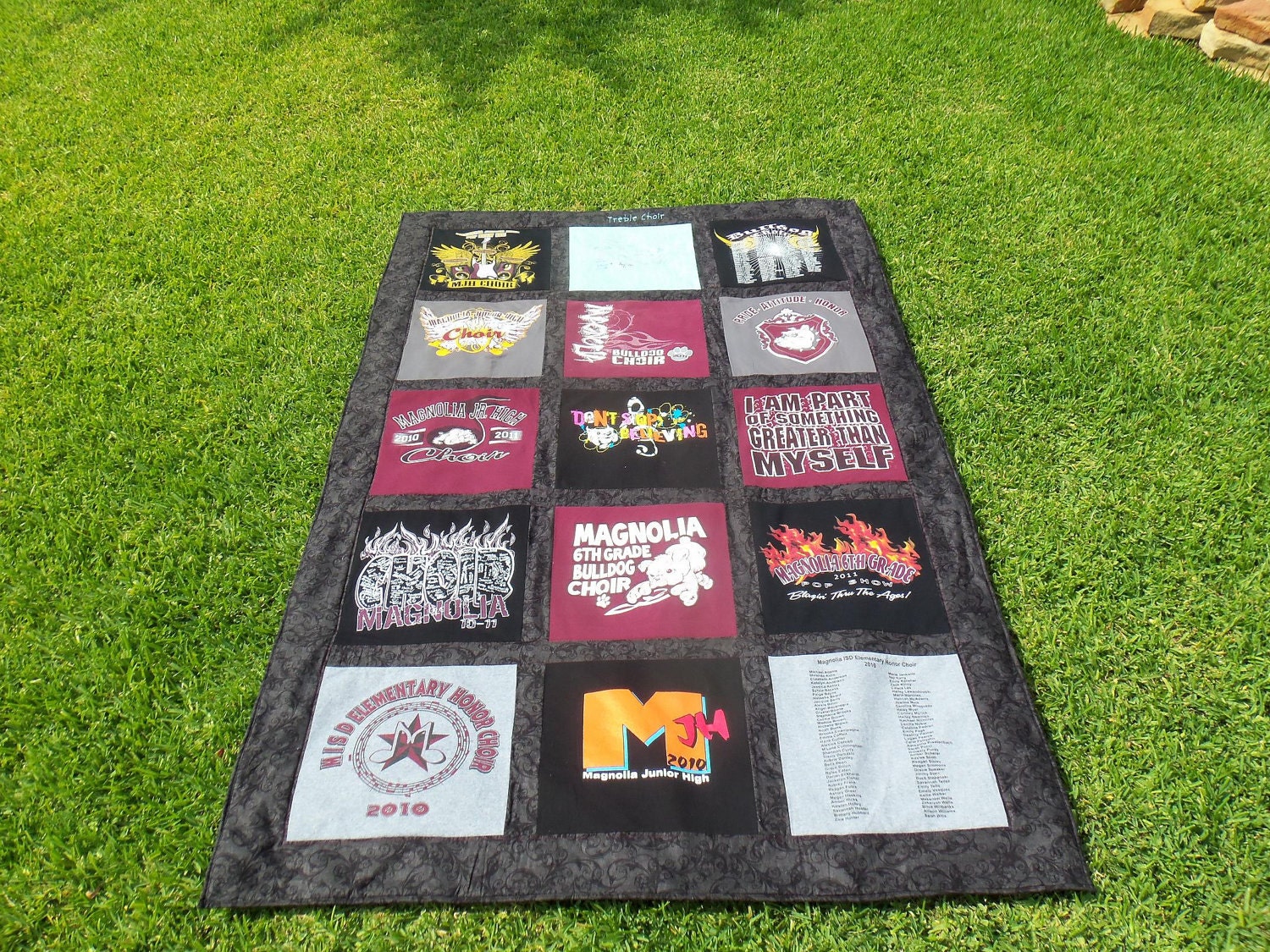Think Birthday and Create a Custom Made for you Quilt from Your Tshirts