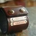 COOL DADD-IO ... A Customized Leather Cuff